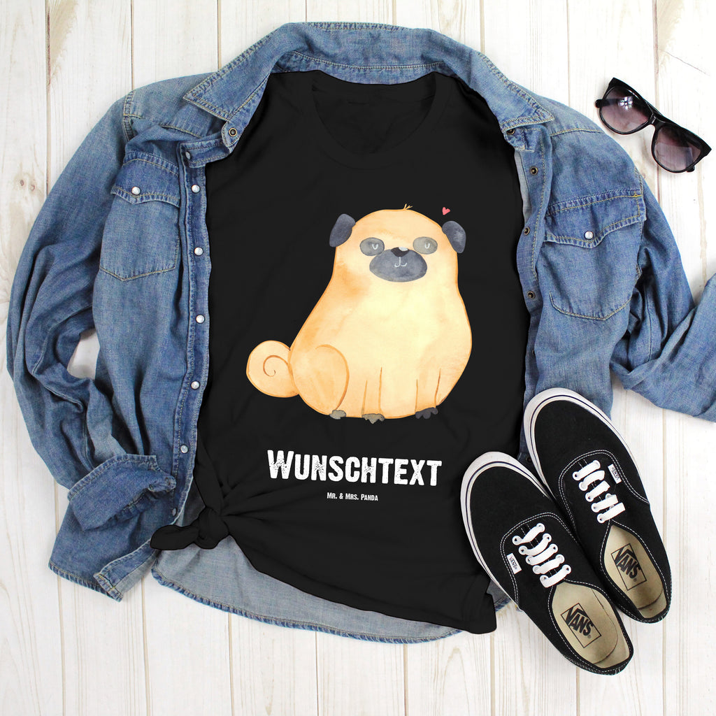 Personalisiertes T-Shirt Mops T-Shirt Personalisiert, T-Shirt mit Namen, T-Shirt mit Aufruck, Männer, Frauen, Hund, Hundemotiv, Haustier, Hunderasse, Tierliebhaber, Hundebesitzer, Sprüche, Mops, Liebe, Hundeliebe