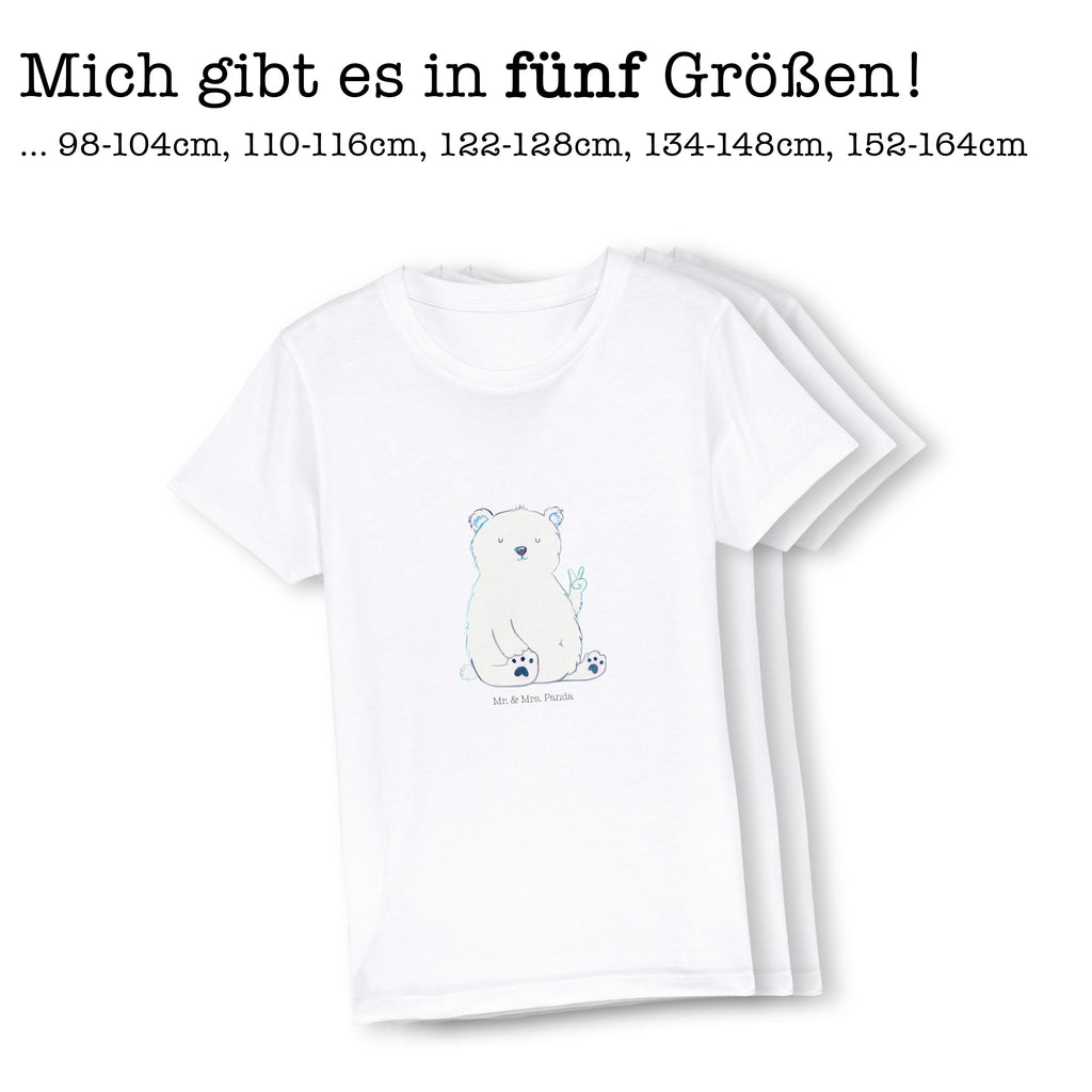 Organic Kinder T-Shirt Eisbär Faul Kinder T-Shirt, Kinder T-Shirt Mädchen, Kinder T-Shirt Jungen, Bär, Teddy, Teddybär, Eisbär, Nordpol, Faul, Entspannen, Relaxen, Büro, Arbeit, Bürojob, Arbeitsplatz, Homeoffice