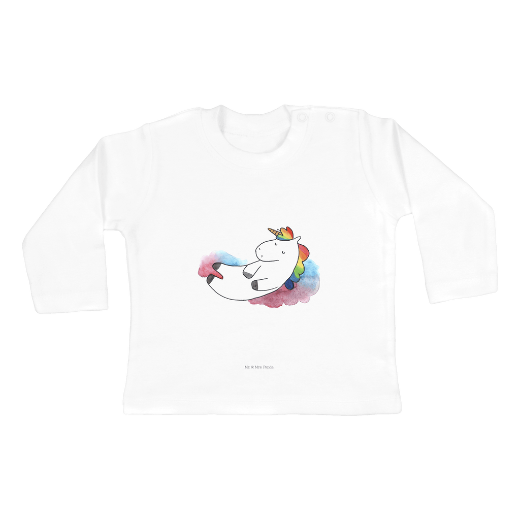 Baby Longsleeve Einhorn Wolke 7 Mädchen, Jungen, Baby, Langarm, Bio, Kleidung, Einhorn, Einhörner, Einhorn Deko, Pegasus, Unicorn, verliebt, Menschen, witzig, lustig, Geschenk, Glaube, Realität, Lächeln