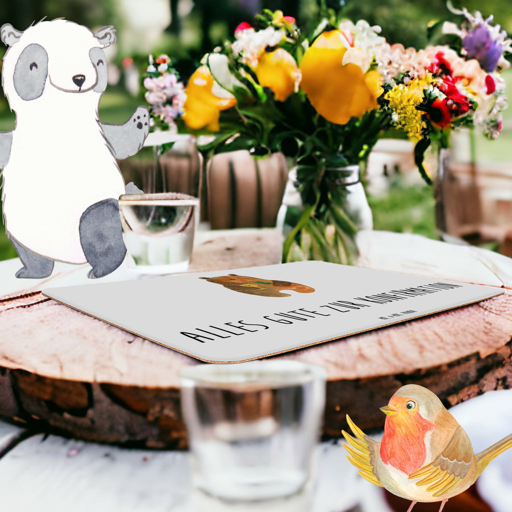 Tischset Konfirmation-Bär Tischset, Tischuntersetzer, Platzset, Tischsets abwaschbar, Tischunterlage, Bär, Teddy, Teddybär, Konfirmation, Kirche, evangelisch, Gottesdienst