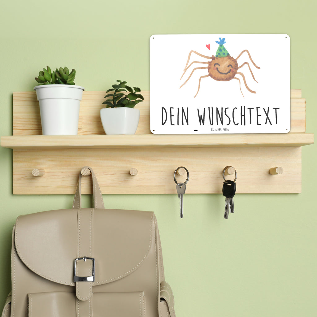 Personalisiertes Blechschild Spinne Agathe Party Blechschild, Metallschild, Geschenk Schild, Schild, Magnet-Metall-Schild, Deko Schild, Wandschild, Wand-Dekoration, Türschild, Spinne Agathe, Spinne, Agathe, Videos, Merchandise, Selbstliebe, Wunder, Motivation, Glück