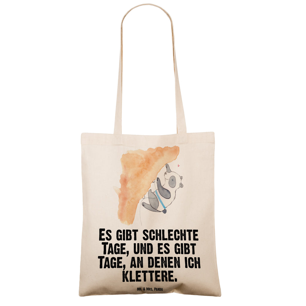 Tragetasche Panda Klettern Tage Beuteltasche, Beutel, Einkaufstasche, Jutebeutel, Stoffbeutel, Tasche, Shopper, Umhängetasche, Strandtasche, Schultertasche, Stofftasche, Tragetasche, Badetasche, Jutetasche, Einkaufstüte, Laptoptasche, Geschenk, Sport, Sportart, Hobby, Schenken, Danke, Dankeschön, Auszeichnung, Gewinn, Sportler, Klettern, Bouldern, Kletterhalle, Klettersport