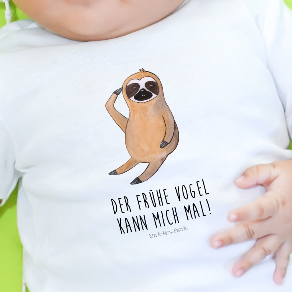 Baby Longsleeve Faultier Vogel zeigen Mädchen, Jungen, Baby, Longsleeve, Langarm, Bio, Kleidung, uni, Langarmshirt, Faultier, Faultier Geschenk, Faultier Deko, Faultiere, faul, Lieblingstier, Spinner, früher Vogel, der frühe Vogel, Frühaufsteher, Morgenmuffel, Vogel, Faultierwelt