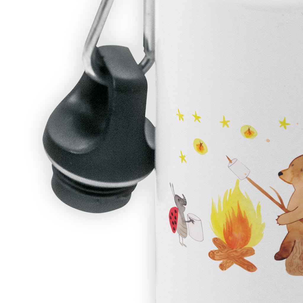 Kindertrinkflasche Bär & Marienkäfer Lagerfeuer Kindertrinkflasche, Kinder Trinkflasche, Trinkflasche, Flasche, Kinderflasche, Kinder, Kids, Kindergarten Flasche, Grundschule, Jungs, Mädchen, Bär, Teddy, Teddybär, Lagerfeuer