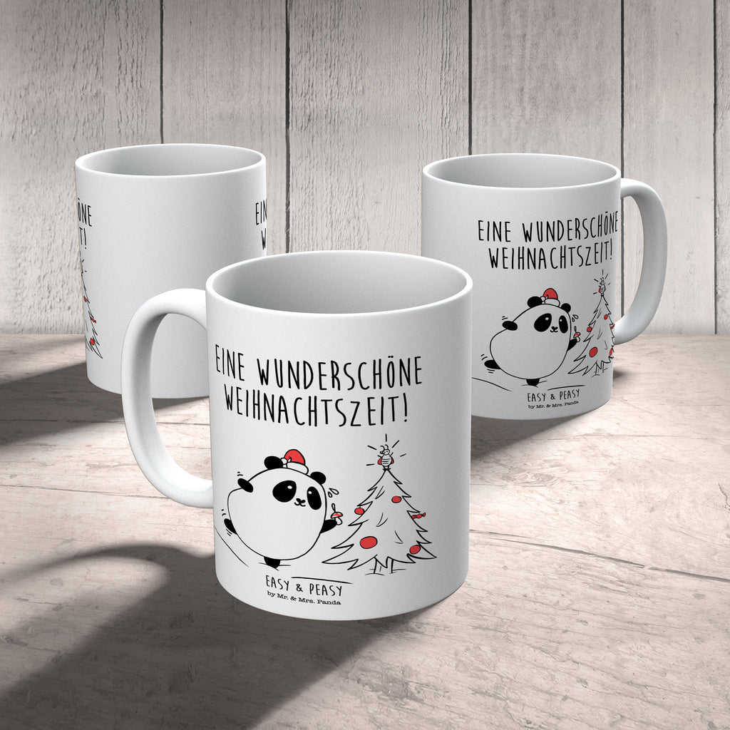 Tasse Easy & Peasy Weihnachtszeit Tasse, Kaffeetasse, Teetasse, Becher, Kaffeebecher, Teebecher, Keramiktasse, Porzellantasse, Büro Tasse, Geschenk Tasse, Tasse Sprüche, Tasse Motive, Kaffeetassen, Tasse bedrucken, Designer Tasse, Cappuccino Tassen, Schöne Teetassen