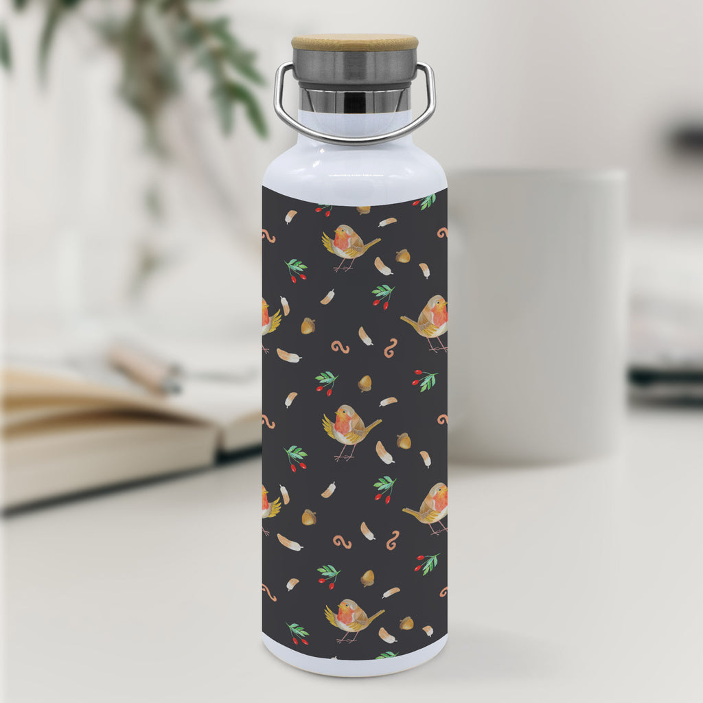 Trinkflasche Rotkehlchen Federn Muster Thermosflasche, Isolierflasche, Edelstahl, Trinkflasche, isoliert, Wamrhaltefunktion, Sportflasche, Flasche zum Sport, Sportlerflasche, Tiermotive, Gute Laune, lustige Sprüche, Tiere, What if i fall, Rotkehlchen, Spruch Motivation, Spruch Mut, Vogel, Motivation Sprüche, Motivationsbilder, fliegen