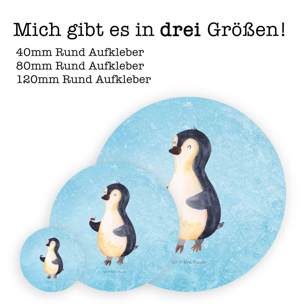 Rund Aufkleber Pinguin Marienkäfer Sticker, Aufkleber, Etikett, Kinder, rund, Pinguin, Pinguine, Marienkäfer, Liebe, Wunder, Glück, Freude, Lebensfreude