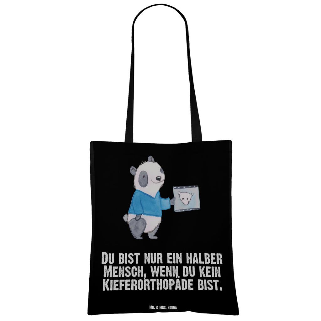 Tragetasche Kieferorthopäde mit Herz Beuteltasche, Beutel, Einkaufstasche, Jutebeutel, Stoffbeutel, Tasche, Shopper, Umhängetasche, Strandtasche, Schultertasche, Stofftasche, Tragetasche, Badetasche, Jutetasche, Einkaufstüte, Laptoptasche, Beruf, Ausbildung, Jubiläum, Abschied, Rente, Kollege, Kollegin, Geschenk, Schenken, Arbeitskollege, Mitarbeiter, Firma, Danke, Dankeschön