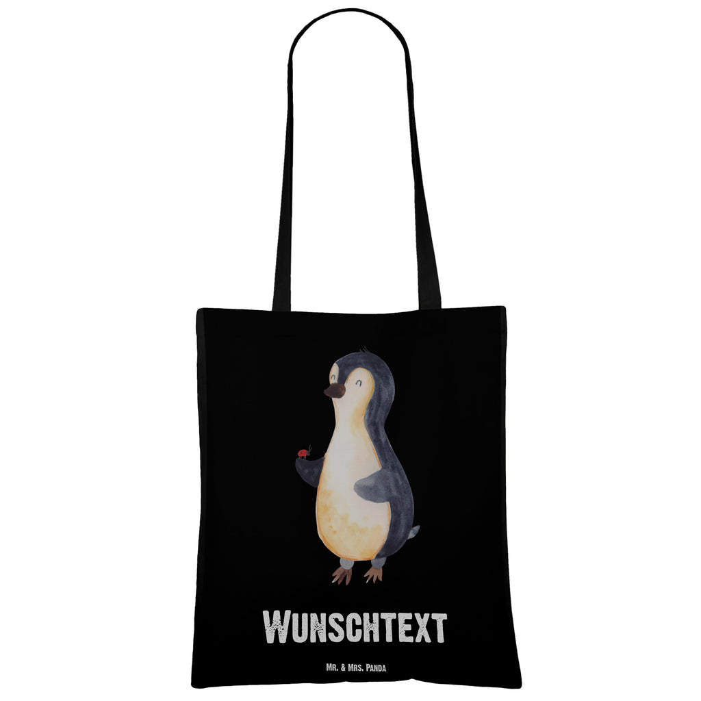 Personalisierte Tragetasche Pinguin Marienkäfer Personalisierte Beuteltasche, Personalisierter Beutel, Personalisierte Einkaufstasche, Personalisierter Jutebeutel, Personalisierter Stoffbeutel, Tragetasche mit Namen, Einkaufstasche mit Namen, Stoffbeutel mit Namen, Personalisierte Tasche, Personalisierte Jutetasche, Personalisierte Kindergartentasche, Pinguin, Pinguine, Marienkäfer, Liebe, Wunder, Glück, Freude, Lebensfreude