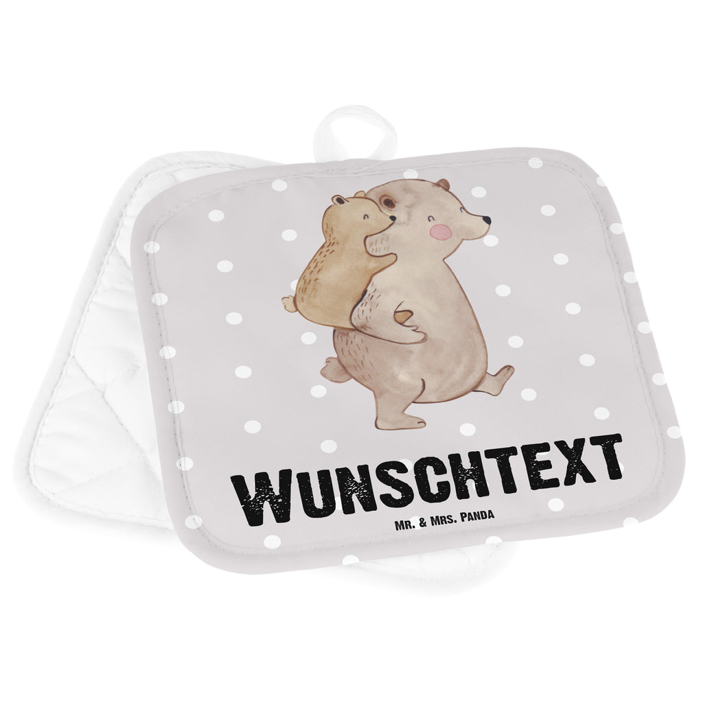 Personalisierte Topflappen Papa Bär Topflappen personalisiert, Personalisierte Topfuntersetzer, Personalisierter Ofenhandschuh, Topflappen Set personalisiert, Topflappen mit Namen, Namensaufdruck, Familie, Vatertag, Muttertag, Bruder, Schwester, Mama, Papa, Oma, Opa, Geschenk, Vater, Papi, Vati, Onkel, Geburtstag