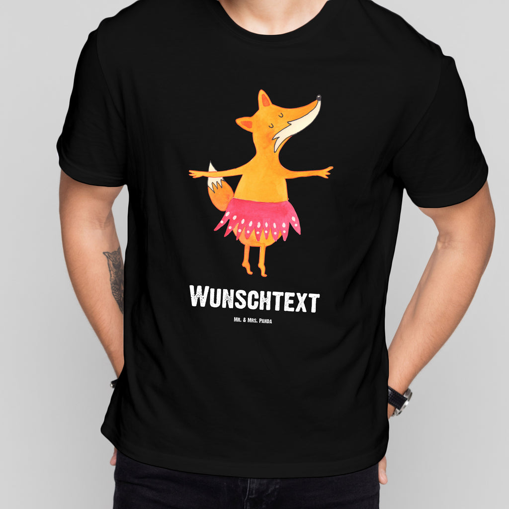 Personalisiertes T-Shirt Fuchs Ballerina T-Shirt Personalisiert, T-Shirt mit Namen, T-Shirt mit Aufruck, Männer, Frauen, Wunschtext, Bedrucken, Fuchs, Fuchs Spruch, Füchse, Füchsin, Ballerina, Ballett, Tänzerin, Tanzen, Party, Einladung, Geburtstag