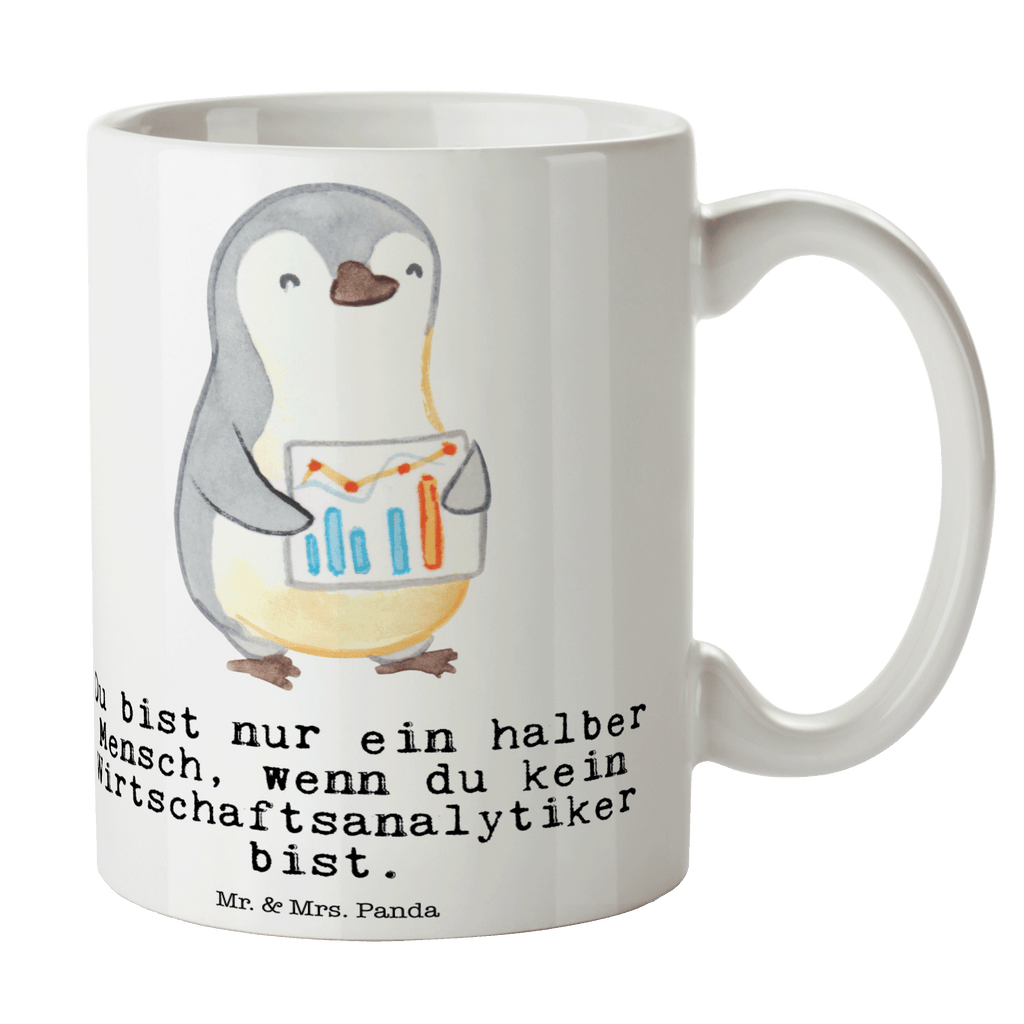 Tasse Wirtschaftsanalytiker mit Herz Tasse, Kaffeetasse, Teetasse, Becher, Kaffeebecher, Teebecher, Keramiktasse, Porzellantasse, Büro Tasse, Geschenk Tasse, Tasse Sprüche, Tasse Motive, Kaffeetassen, Tasse bedrucken, Designer Tasse, Cappuccino Tassen, Schöne Teetassen, Beruf, Ausbildung, Jubiläum, Abschied, Rente, Kollege, Kollegin, Geschenk, Schenken, Arbeitskollege, Mitarbeiter, Firma, Danke, Dankeschön