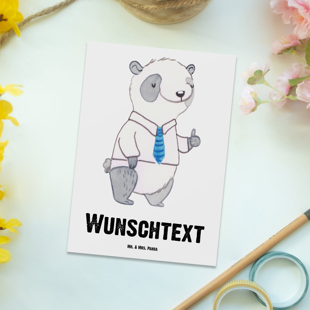 Personalisierte Postkarte Panda Bester Vorgesetzter der Welt Postkarte mit Namen, Postkarte bedrucken, Postkarte mit Wunschtext, Postkarte personalisierbar, Geschenkkarte mit Namen, Grußkarte mit Namen, Karte mit Namen, Einladung mit Namen, Ansichtskarte mit Namen, Geschenkkarte mit Wunschtext, Grußkarte mit Wunschtext, Karte mit Wunschtext, Einladung mit Wunschtext, Ansichtskarte mit Wunschtext, für, Dankeschön, Geschenk, Schenken, Geburtstag, Geburtstagsgeschenk, Geschenkidee, Danke, Bedanken, Mitbringsel, Freude machen, Geschenktipp, Chef, Boss, Abschiedsgeschenk, Abteilungsleiter, Kollege, Vorgesetzter, Vorgesetzte, Arbeit, Leiter, Arbeitgeber, Führungskraft