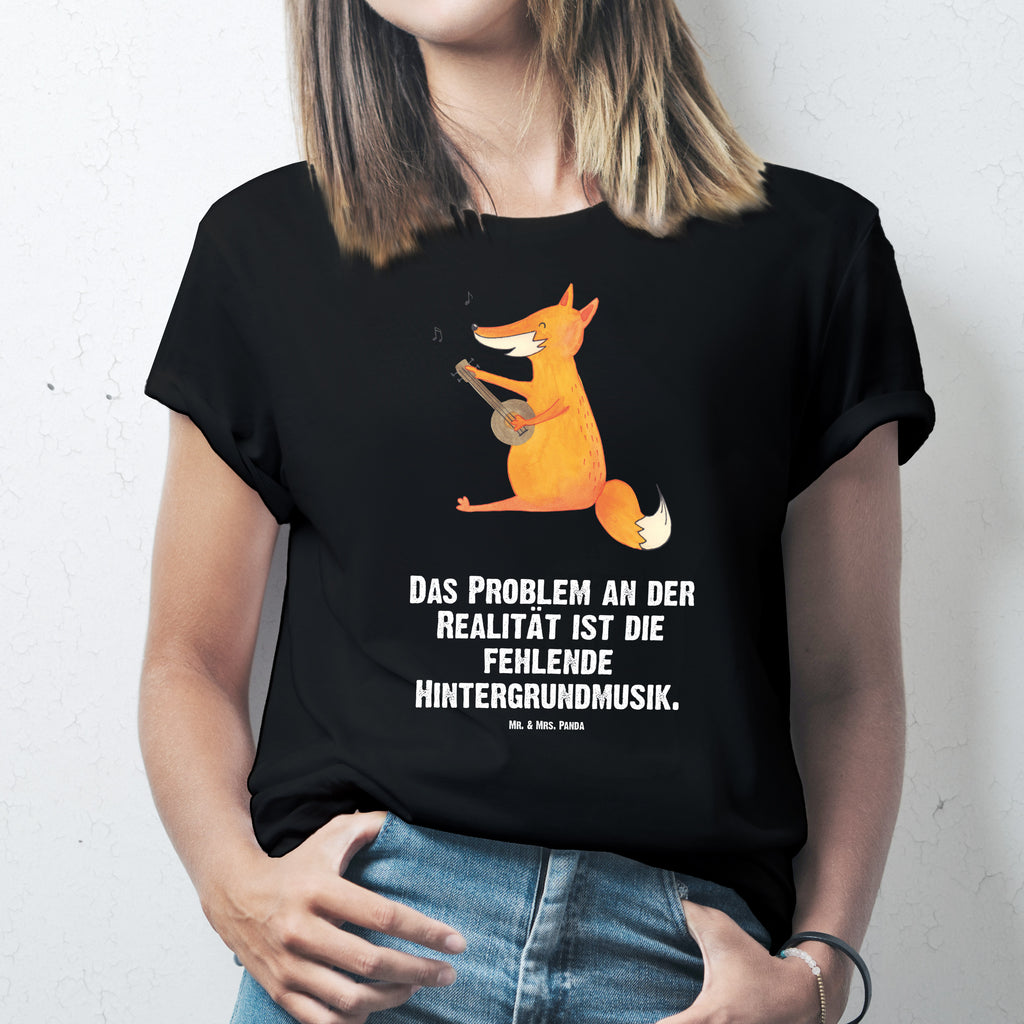 T-Shirt Standard Fuchs Gitarre T-Shirt, Shirt, Tshirt, Lustiges T-Shirt, T-Shirt mit Spruch, Party, Junggesellenabschied, Jubiläum, Geburstag, Herrn, Damen, Männer, Frauen, Schlafshirt, Nachthemd, Sprüche, Fuchs, Füchse, Geschenk Musiker, Musik Spruch, Musikerin, Sänger, Sängerin, Gitarre