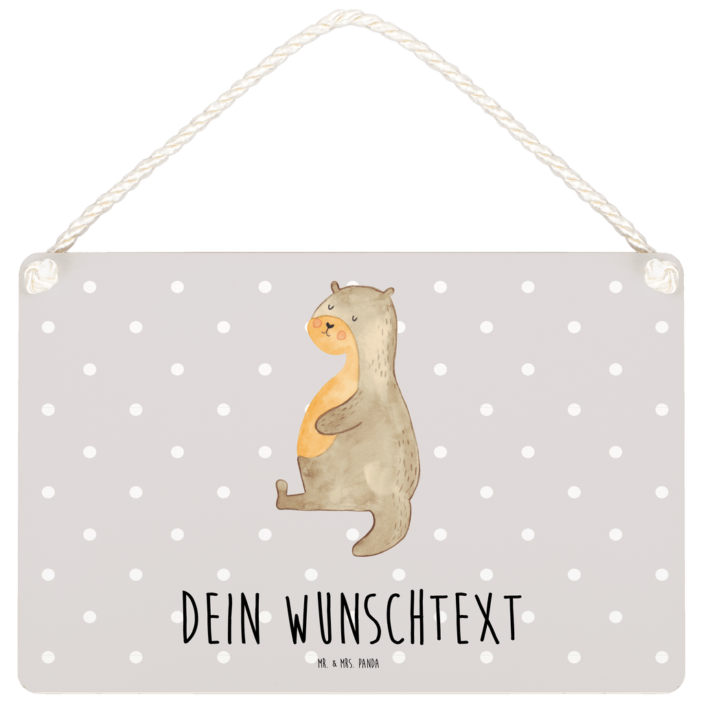 Personalisiertes Deko Schild Otter Bauch Dekoschild, Deko Schild, Schild, Tür Schild, Türschild, Holzschild, Wandschild, Wanddeko, Otter, Fischotter, Seeotter, Otter Seeotter See Otter