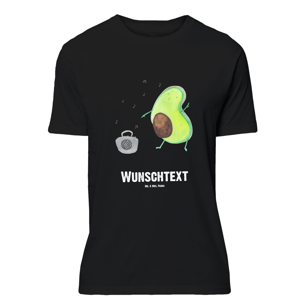 Personalisiertes T-Shirt Avocado tanzt T-Shirt Personalisiert, T-Shirt mit Namen, T-Shirt mit Aufruck, Männer, Frauen, Wunschtext, Bedrucken, Avocado, Veggie, Vegan, Gesund