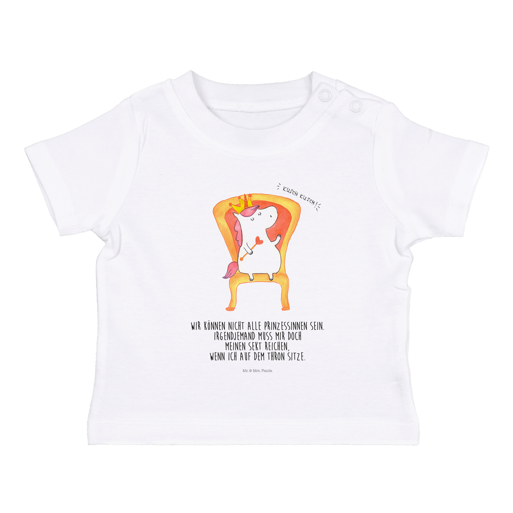 Organic Baby Shirt Einhorn König Baby T-Shirt, Jungen Baby T-Shirt, Mädchen Baby T-Shirt, Shirt, Einhorn, Einhörner, Einhorn Deko, Pegasus, Unicorn, König, Präsident, Bundeskanzler, Herrscher, Kaiser, Prinzessin, Krone