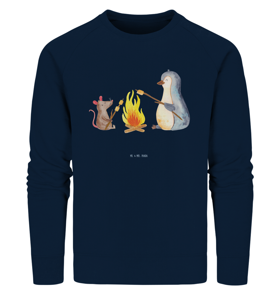 Organic Pullover Pinguin Lagerfeuer Pullover, Pullover Männer, Pullover Frauen, Sweatshirt, Sweatshirt Männer, Sweatshirt Frauen, Unisex, Pinguin, Maus, Pinguine, Lagerfeuer, Leben, Arbeit, Job, Motivation, Büro, Büroalltag, Lebensspruch, Lebensmotivation, Neustart, Liebe, grillen, Feuer, Marshmallows