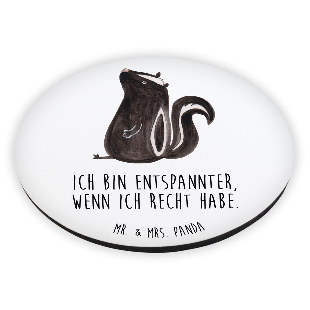 Rund Magnet Stinktier sitzend Kühlschrankmagnet, Pinnwandmagnet, Souvenir Magnet, Motivmagnete, Dekomagnet, Whiteboard Magnet, Notiz Magnet, Kühlschrank Dekoration, Stinktier, Skunk, Wildtier, Raubtier, Stinker, Stinki, Spruch, Büro, Recht, Besserwisser