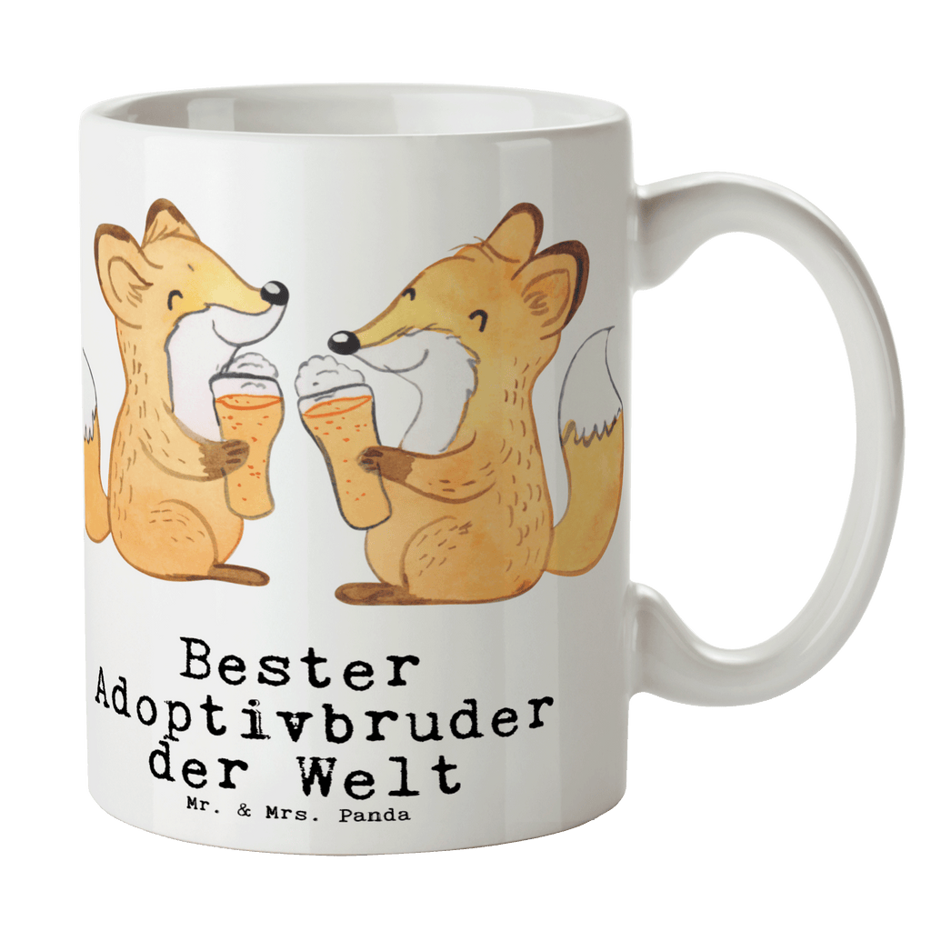 Tasse Fuchs Bester Adoptivbruder der Welt Tasse, Kaffeetasse, Teetasse, Becher, Kaffeebecher, Teebecher, Keramiktasse, Porzellantasse, Büro Tasse, Geschenk Tasse, Tasse Sprüche, Tasse Motive, Kaffeetassen, Tasse bedrucken, Designer Tasse, Cappuccino Tassen, Schöne Teetassen, für, Dankeschön, Geschenk, Schenken, Geburtstag, Geburtstagsgeschenk, Geschenkidee, Danke, Bedanken, Mitbringsel, Freude machen, Geschenktipp, Adoptivbruder, adoptiert, Bruder, Brudi, Geschwister, Bruderherz, Schwester, Familie, Kleinigkeit, Brother, Bester, Sohn