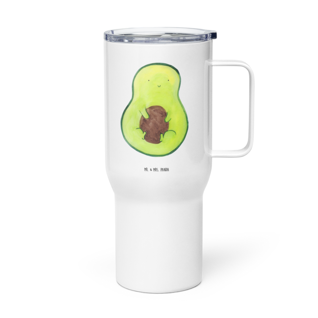 XXL Thermobecher Avocado Kern Thermobecher, XL Thermobecher, Reisebecher, XL Reisetasse, Großer Thermobecher, Autobecher, Jumbo Becher, Avocado, Veggie, Vegan, Gesund, Avokado, Avocadokern, Kern, Pflanze, Spruch Leben