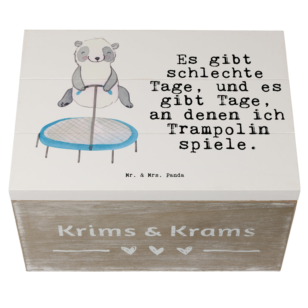 Holzkiste Panda Trampolin springen Tage Holzkiste, Kiste, Schatzkiste, Truhe, Schatulle, XXL, Erinnerungsbox, Erinnerungskiste, Dekokiste, Aufbewahrungsbox, Geschenkbox, Geschenkdose, Geschenk, Sport, Sportart, Hobby, Schenken, Danke, Dankeschön, Auszeichnung, Gewinn, Sportler, Trampolin springen, Trampolin Springen, Trampolin Turnen, Fitnessstudio