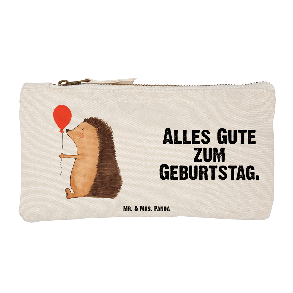 Schminktasche Igel mit Luftballon Schminktasche, Kosmetiktasche, Kosmetikbeutel, Stiftemäppchen, Etui, Federmappe, Makeup, XXL, Schminketui, Kosmetiketui, Schlamperetui, Tiermotive, Gute Laune, lustige Sprüche, Tiere, Igel, Geburtstag, Herzlichen Glückwunsch, Glückwunsch, Geburtstagskind, Ballon, Happy Birthday