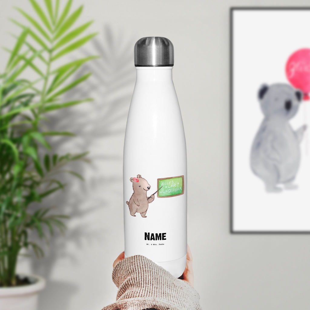 Personalisierte Thermosflasche Schwimmlehrerin mit Herz Personalisierte Isolierflasche, Personalisierte Thermoflasche, Personalisierte Trinkflasche, Trinkflasche Mit Namen, Wunschname, Bedrucken, Namensflasche, Beruf, Ausbildung, Jubiläum, Abschied, Rente, Kollege, Kollegin, Geschenk, Schenken, Arbeitskollege, Mitarbeiter, Firma, Danke, Dankeschön, Schwimmlehrerin, Schwimmbad, Schwimmschule, Schwimmverein