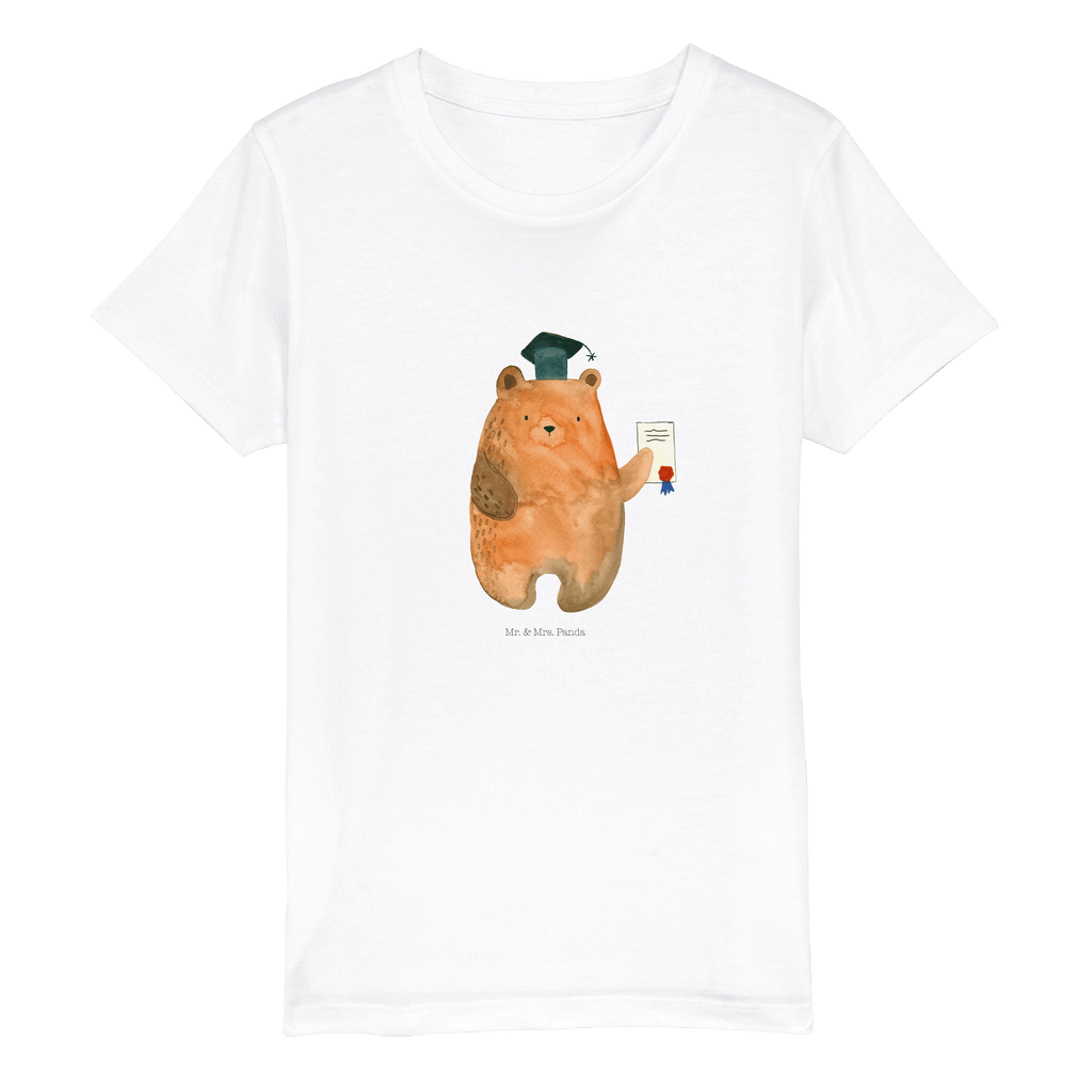 Organic Kinder T-Shirt Bär Prüfung Kinder T-Shirt, Kinder T-Shirt Mädchen, Kinder T-Shirt Jungen, Bär, Teddy, Teddybär, Abitur, Prüfungen, Prüfung bestanden, Abschluss, Zeugnis, Abschlusszeugnis