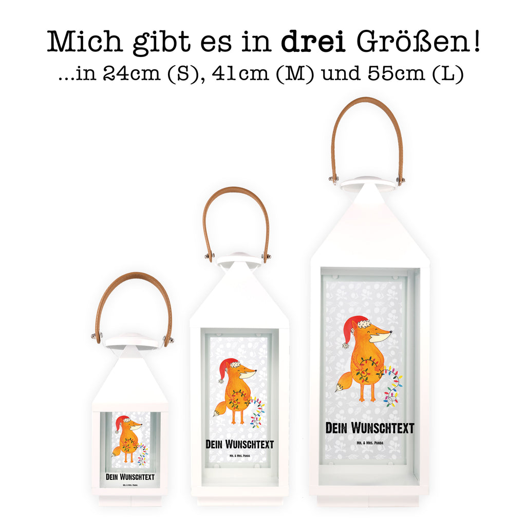 Personalisierte Deko Laterne Fuchs Weihnachten Gartenlampe, Gartenleuchte, Gartendekoration, Gartenlicht, Laterne kleine Laternen, XXL Laternen, Laterne groß, Winter, Weihnachten, Weihnachtsdeko, Nikolaus, Advent, Heiligabend, Wintermotiv, Fuchs, Füchse, Spruch schön, Geschenk Weihnachten, Weihnachtsmann, Weihnachtszeit