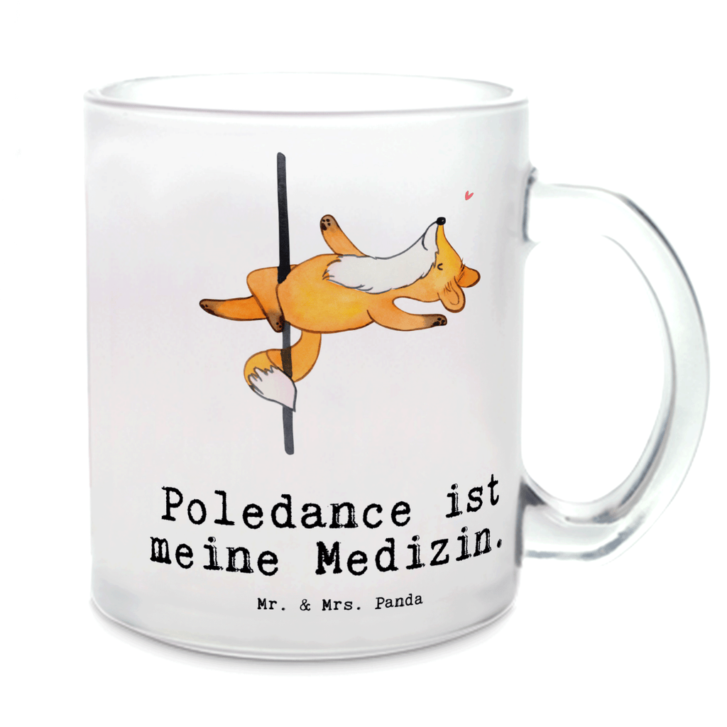 Teetasse Fuchs Poledance Medizin Teetasse, Teeglas, Teebecher, Tasse mit Henkel, Tasse, Glas Teetasse, Teetasse aus Glas, Geschenk, Sport, Sportart, Hobby, Schenken, Danke, Dankeschön, Auszeichnung, Gewinn, Sportler, Pole Dance, Tanzen, Tanz