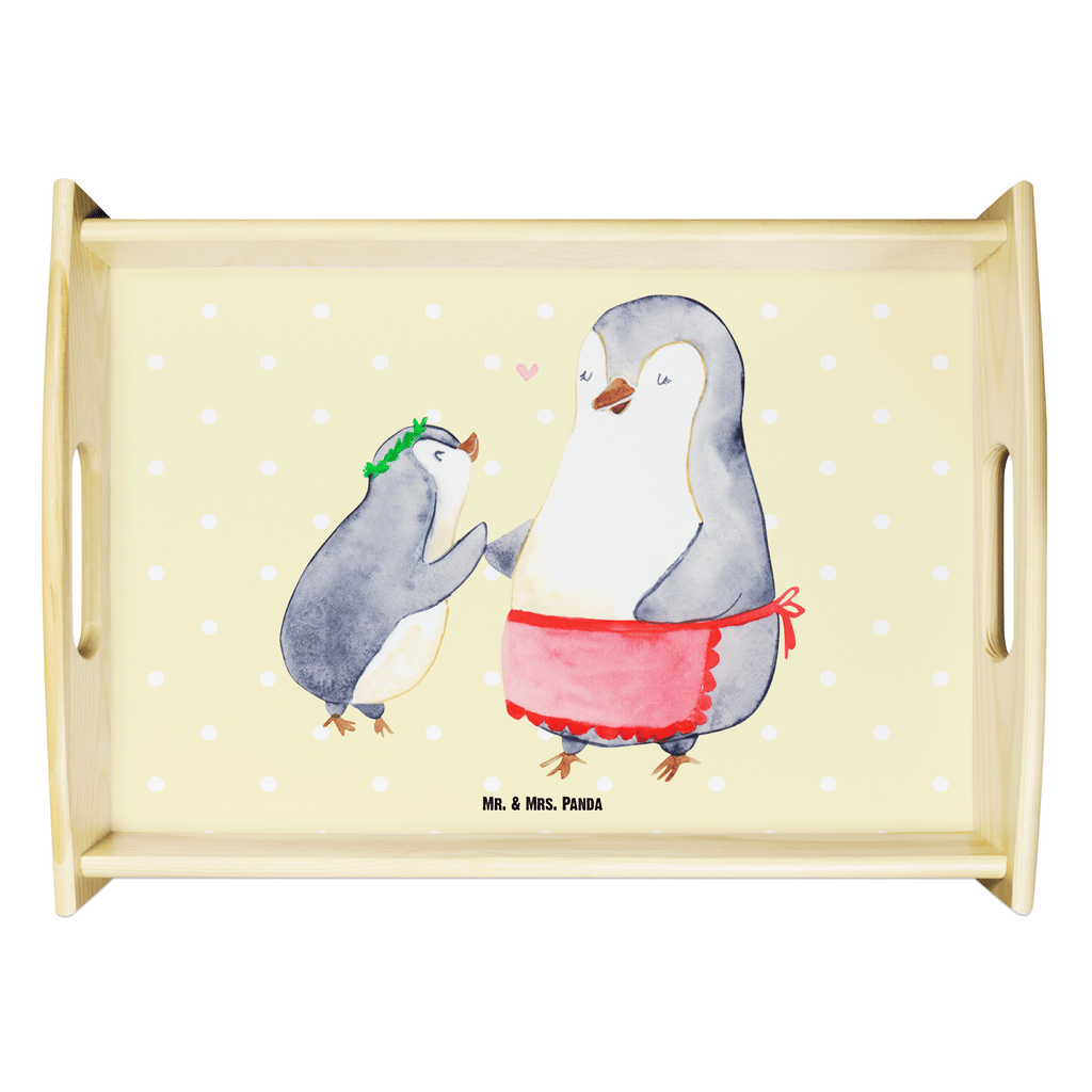 Serviertablett Pinguin mit Kind Serviertablett, Tablett, Holztablett, Küchentablett, Dekotablett, Frühstückstablett, Familie, Vatertag, Muttertag, Bruder, Schwester, Mama, Papa, Oma, Opa, Geschenk, Mami, Mutti, Mutter, Geburststag