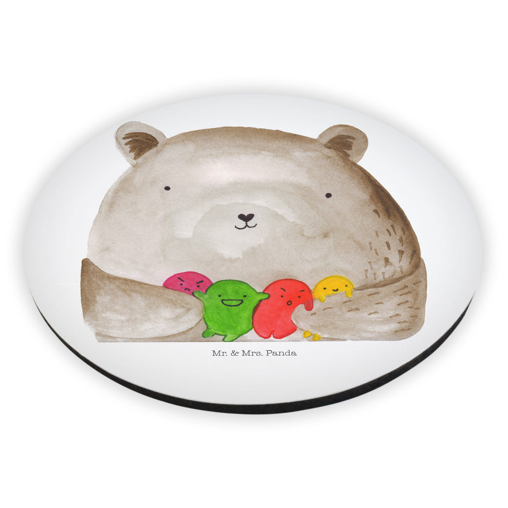 Rund Magnet Bär Gefühl Kühlschrankmagnet, Pinnwandmagnet, Souvenir Magnet, Motivmagnete, Dekomagnet, Whiteboard Magnet, Notiz Magnet, Kühlschrank Dekoration, Bär, Teddy, Teddybär, Wahnsinn, Verrückt, Durchgedreht