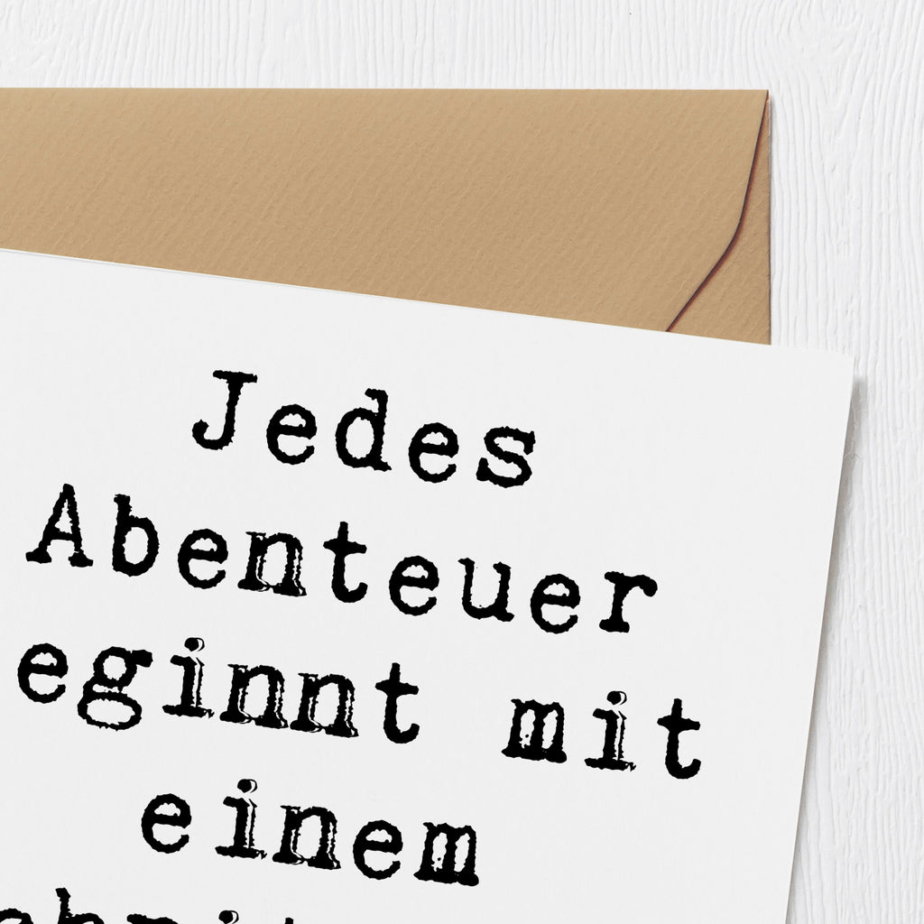 Deluxe Karte Spruch Ungewissheit akzeptieren Karte, Grußkarte, Klappkarte, Einladungskarte, Glückwunschkarte, Hochzeitskarte, Geburtstagskarte, Hochwertige Grußkarte, Hochwertige Klappkarte