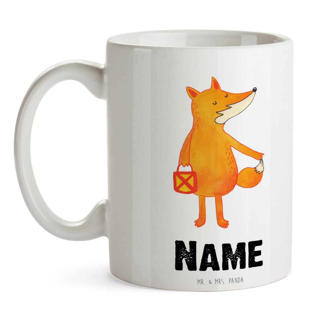 Personalisierte Tasse Fuchs Laterne Personalisierte Tasse, Namenstasse, Wunschname, Personalisiert, Tasse, Namen, Drucken, Tasse mit Namen, Fuchs, Füchse, Spruch trösten, Liebeskummer Spruch, Laterne, Sankt Martin, Laternenumzug, Aufmuntern, Cäsar Otto Hugo Flaischlen