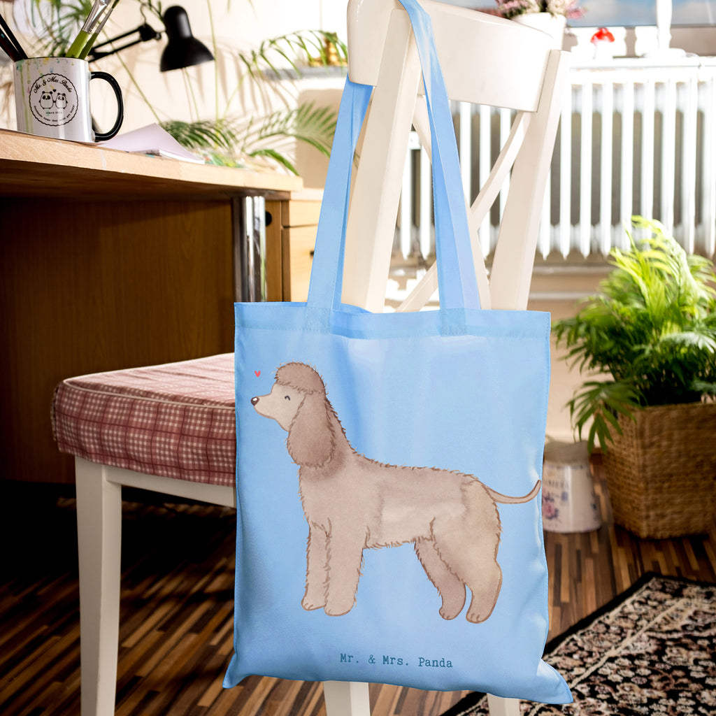 Tragetasche Irish Water Spaniel Lebensretter Beuteltasche, Beutel, Einkaufstasche, Jutebeutel, Stoffbeutel, Tasche, Shopper, Umhängetasche, Strandtasche, Schultertasche, Stofftasche, Tragetasche, Badetasche, Jutetasche, Einkaufstüte, Laptoptasche, Hund, Hunderasse, Rassehund, Hundebesitzer, Geschenk, Tierfreund, Schenken, Welpe, Irish Water Spaniel, Jagdhund