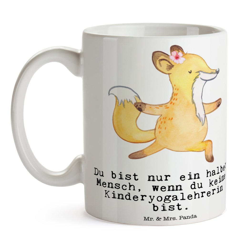 Tasse Kinderyogalehrerin mit Herz Tasse, Kaffeetasse, Teetasse, Becher, Kaffeebecher, Teebecher, Keramiktasse, Porzellantasse, Büro Tasse, Geschenk Tasse, Tasse Sprüche, Tasse Motive, Kaffeetassen, Tasse bedrucken, Designer Tasse, Cappuccino Tassen, Schöne Teetassen, Beruf, Ausbildung, Jubiläum, Abschied, Rente, Kollege, Kollegin, Geschenk, Schenken, Arbeitskollege, Mitarbeiter, Firma, Danke, Dankeschön