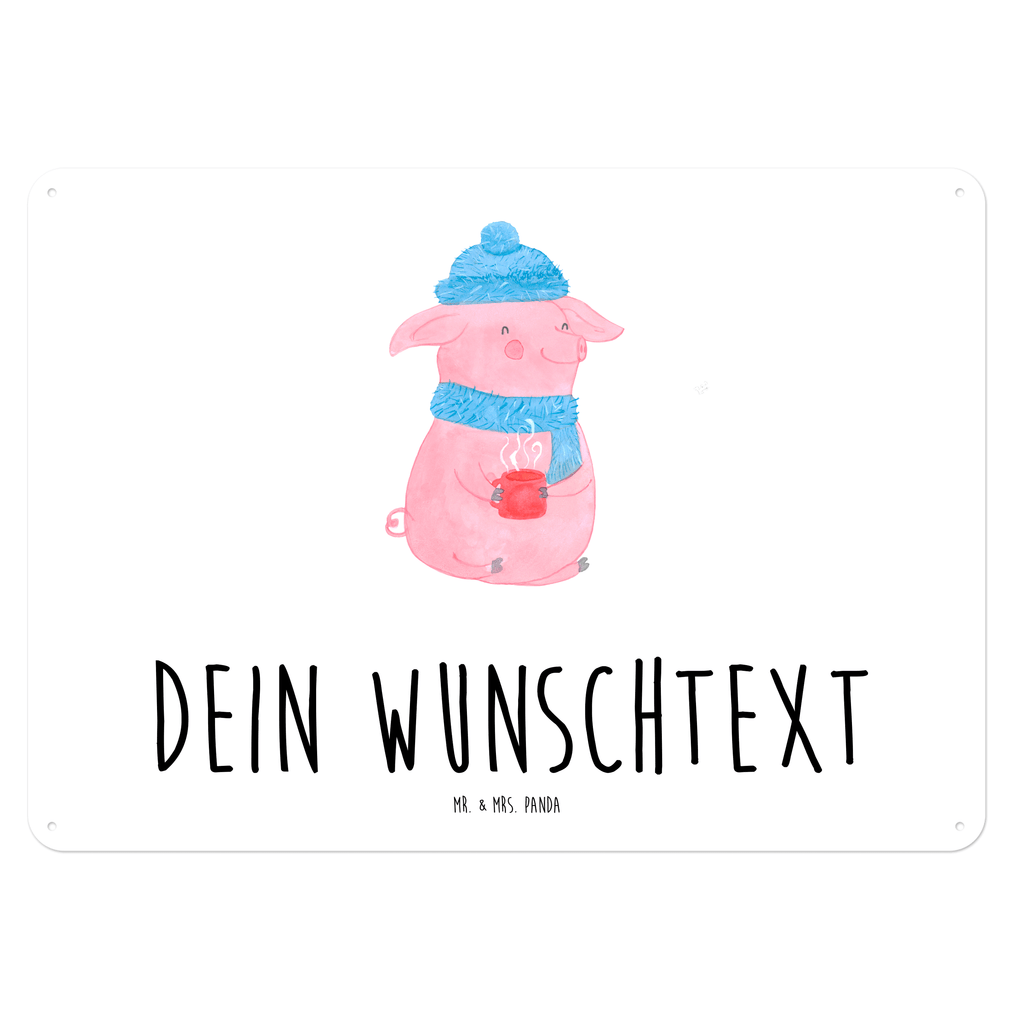 Personalisiertes Blechschild Schweinchen Glühwein Blechschild, Metallschild, Geschenk Schild, Schild, Magnet-Metall-Schild, Deko Schild, Wandschild, Wand-Dekoration, Türschild, Winter, Weihnachten, Weihnachtsdeko, Nikolaus, Advent, Heiligabend, Wintermotiv, Glühwein, Betrunken, Weihnachtsmarkt, Spruch