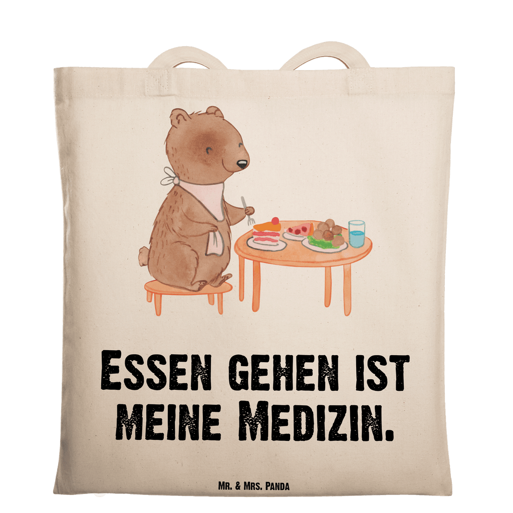 Tragetasche Bär Essen gehen Beuteltasche, Beutel, Einkaufstasche, Jutebeutel, Stoffbeutel, Tasche, Shopper, Umhängetasche, Strandtasche, Schultertasche, Stofftasche, Tragetasche, Badetasche, Jutetasche, Einkaufstüte, Laptoptasche, Geschenk, Sport, Sportart, Hobby, Schenken, Danke, Dankeschön, Auszeichnung, Gewinn, Sportler, Essen gehen, Essen, Restaurant, Restaurantbesuch, Köstlichkeiten