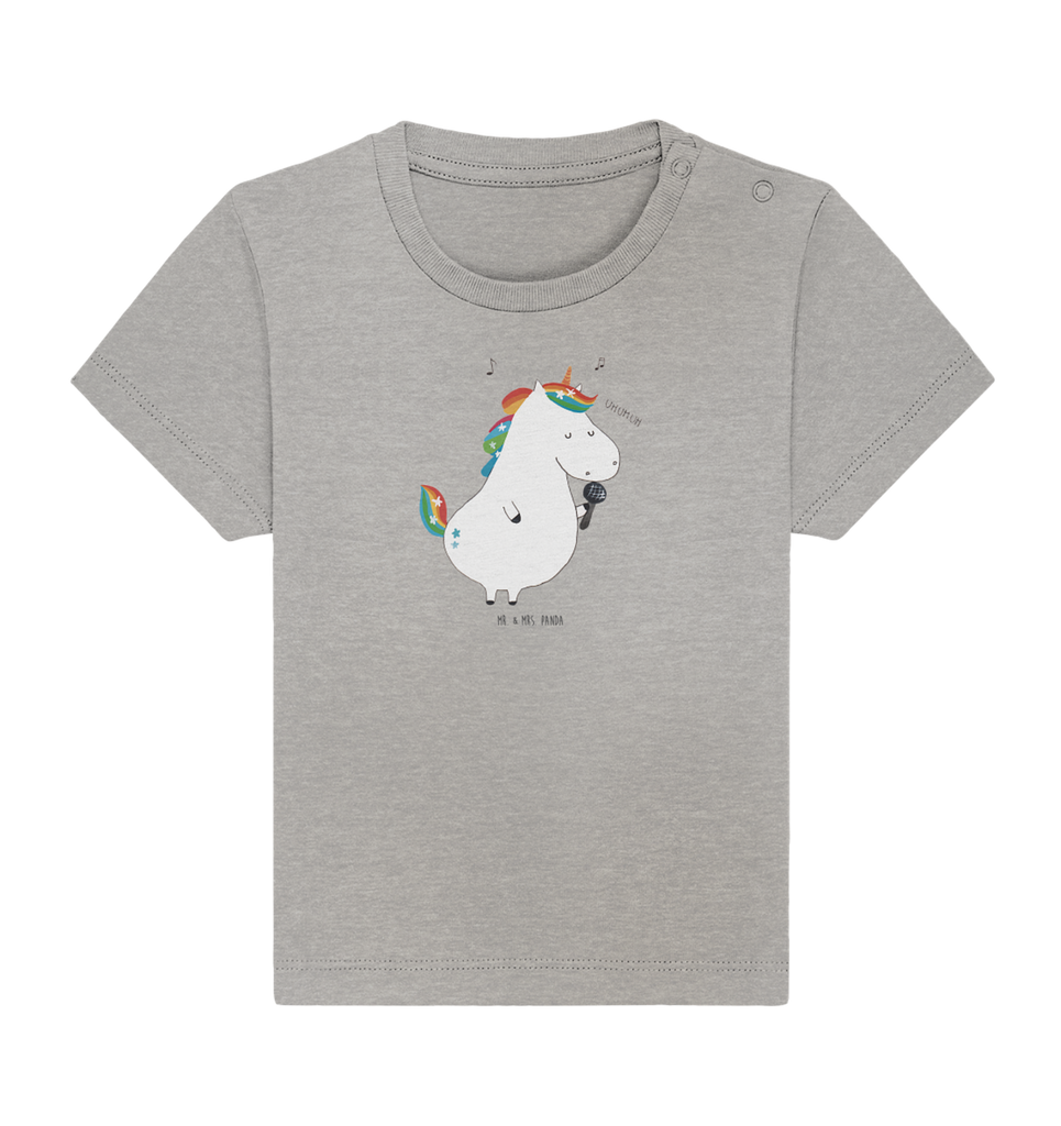 Organic Baby Shirt Einhorn Sänger Baby T-Shirt, Jungen Baby T-Shirt, Mädchen Baby T-Shirt, Shirt, Einhorn, Einhörner, Einhorn Deko, Pegasus, Unicorn, Glitzer, Konfetti, Party, Geburtstag, Feier, Fest, Disco, Sängerin, Sänger, Freundin