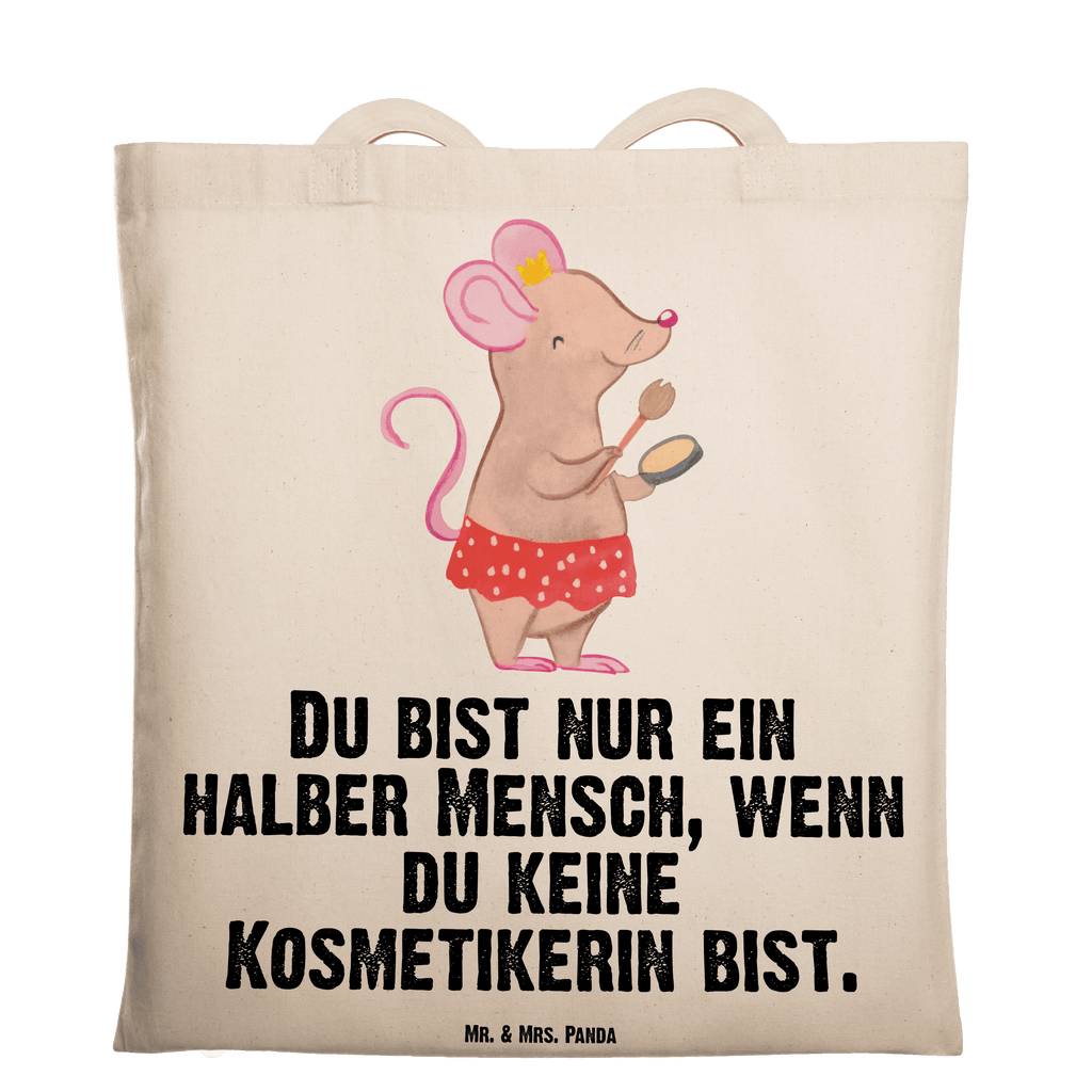 Tragetasche Kosmetikerin mit Herz Beuteltasche, Beutel, Einkaufstasche, Jutebeutel, Stoffbeutel, Tasche, Shopper, Umhängetasche, Strandtasche, Schultertasche, Stofftasche, Tragetasche, Badetasche, Jutetasche, Einkaufstüte, Laptoptasche, Beruf, Ausbildung, Jubiläum, Abschied, Rente, Kollege, Kollegin, Geschenk, Schenken, Arbeitskollege, Mitarbeiter, Firma, Danke, Dankeschön, Kosmetikerin, Make Up Artist, Maskenbildnerin, Visagistin, Beauty Salon, Kosmetikstudio, Eröffnung