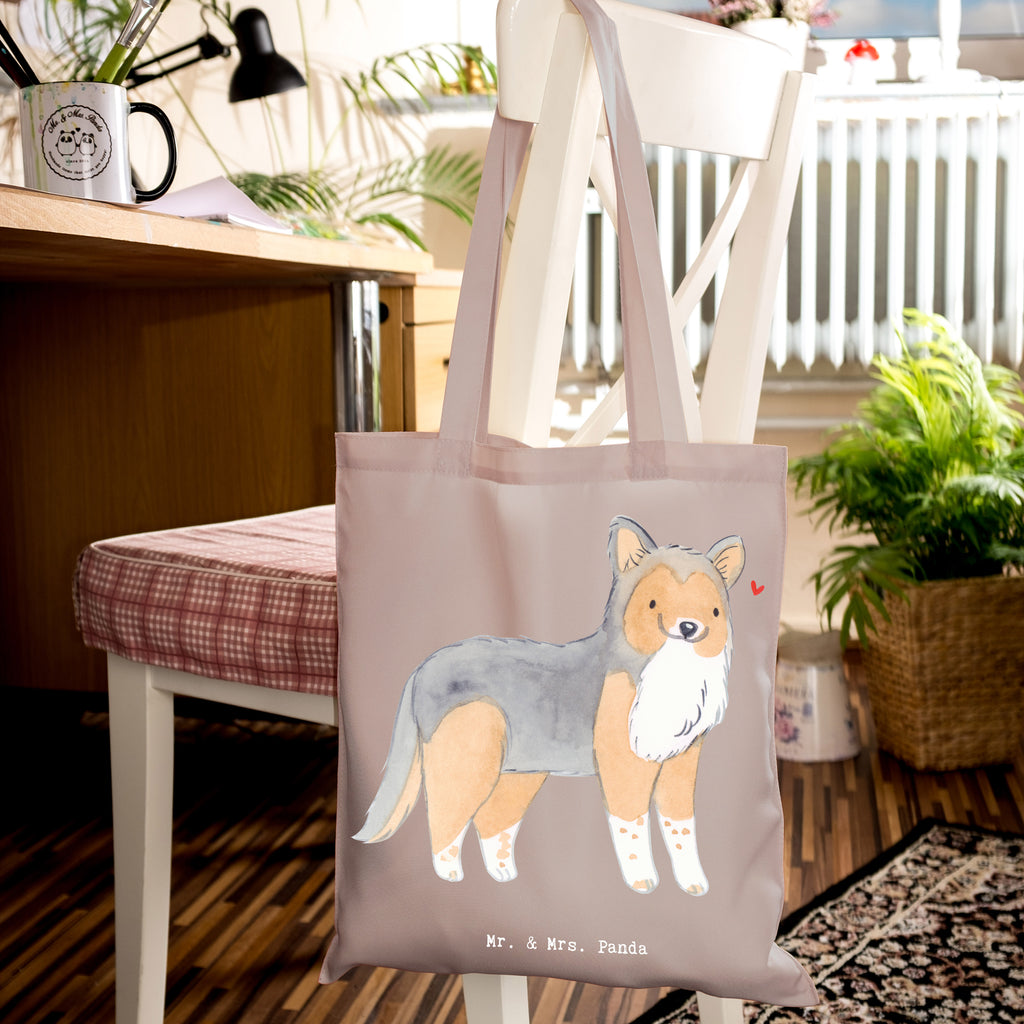 Tragetasche Shetland Sheepdog Lebensretter Beuteltasche, Beutel, Einkaufstasche, Jutebeutel, Stoffbeutel, Tasche, Shopper, Umhängetasche, Strandtasche, Schultertasche, Stofftasche, Tragetasche, Badetasche, Jutetasche, Einkaufstüte, Laptoptasche, Hund, Hunderasse, Rassehund, Hundebesitzer, Geschenk, Tierfreund, Schenken, Welpe, Shetland Sheepdog, Sheltie