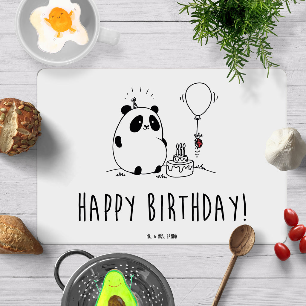 Tischset Easy & Peasy Happy Birthday Tischset, Tischuntersetzer, Platzset, Tischsets abwaschbar, Tischunterlage