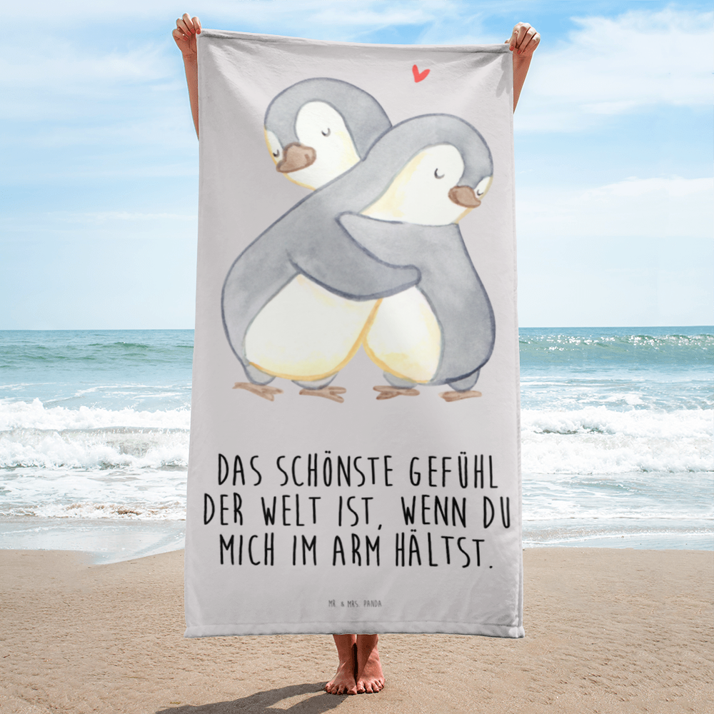 XL Badehandtuch Pinguine Kuscheln Handtuch, Badetuch, Duschtuch, Strandtuch, Saunatuch, Liebe, Partner, Freund, Freundin, Ehemann, Ehefrau, Heiraten, Verlobung, Heiratsantrag, Liebesgeschenk, Jahrestag, Hocheitstag, Valentinstag, Geschenk für Frauen, Hochzeitstag, Mitbringsel, Geschenk für Freundin, Geschenk für Partner, Liebesbeweis, für Männer, für Ehemann