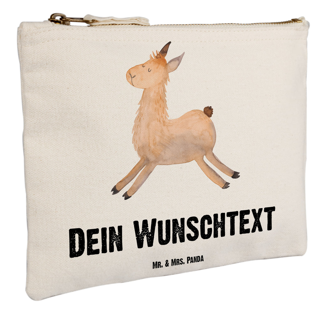 Personalisierte Schminktasche Lama springend Personalisierte Schminktasche, Personalisierte Kosmetiktasche, Personalisierter Kosmetikbeutel, Personalisiertes Stiftemäppchen, Personalisiertes Etui, Personalisierte Federmappe, Personalisierte Makeup Bag, Personalisiertes Schminketui, Personalisiertes Kosmetiketui, Personalisiertes Schlamperetui, Schminktasche mit Namen, Kosmetiktasche mit Namen, Kosmetikbeutel mit Namen, Stiftemäppchen mit Namen, Etui mit Namen, Federmappe mit Namen, Makeup Bg  mit Namen, Schminketui mit Namen, Kosmetiketui mit Namen, Schlamperetui mit Namen, Schminktasche personalisieren, Schminktasche bedrucken, Schminktasche selbst gestalten, Lama, Alpaka, Lamas, Lieblingstag, Happy day, fröhlich, Glück, Freundin, Liebeskummer, Neustart, guten Morgen, Start, Prüfung, Abitur