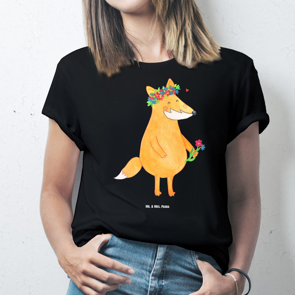 T-Shirt Standard Fuchs Blumenliebe T-Shirt, Shirt, Tshirt, Lustiges T-Shirt, T-Shirt mit Spruch, Party, Junggesellenabschied, Jubiläum, Geburstag, Herrn, Damen, Männer, Frauen, Schlafshirt, Nachthemd, Sprüche, Fuchs, Füchse, Fox, Liebe, Freundin, Fuchsmädchen, Blumenmädchen, Freundinnen, Liebesbeweis, Blume, Blumen, Motivation, Freude, ich, mich, Selbstliebe