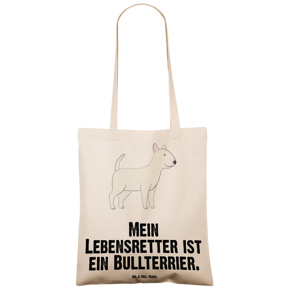 Tragetasche Bullterrier Lebensretter Beuteltasche, Beutel, Einkaufstasche, Jutebeutel, Stoffbeutel, Tasche, Shopper, Umhängetasche, Strandtasche, Schultertasche, Stofftasche, Tragetasche, Badetasche, Jutetasche, Einkaufstüte, Laptoptasche, Hund, Hunderasse, Rassehund, Hundebesitzer, Geschenk, Tierfreund, Schenken, Welpe, Bullterrier