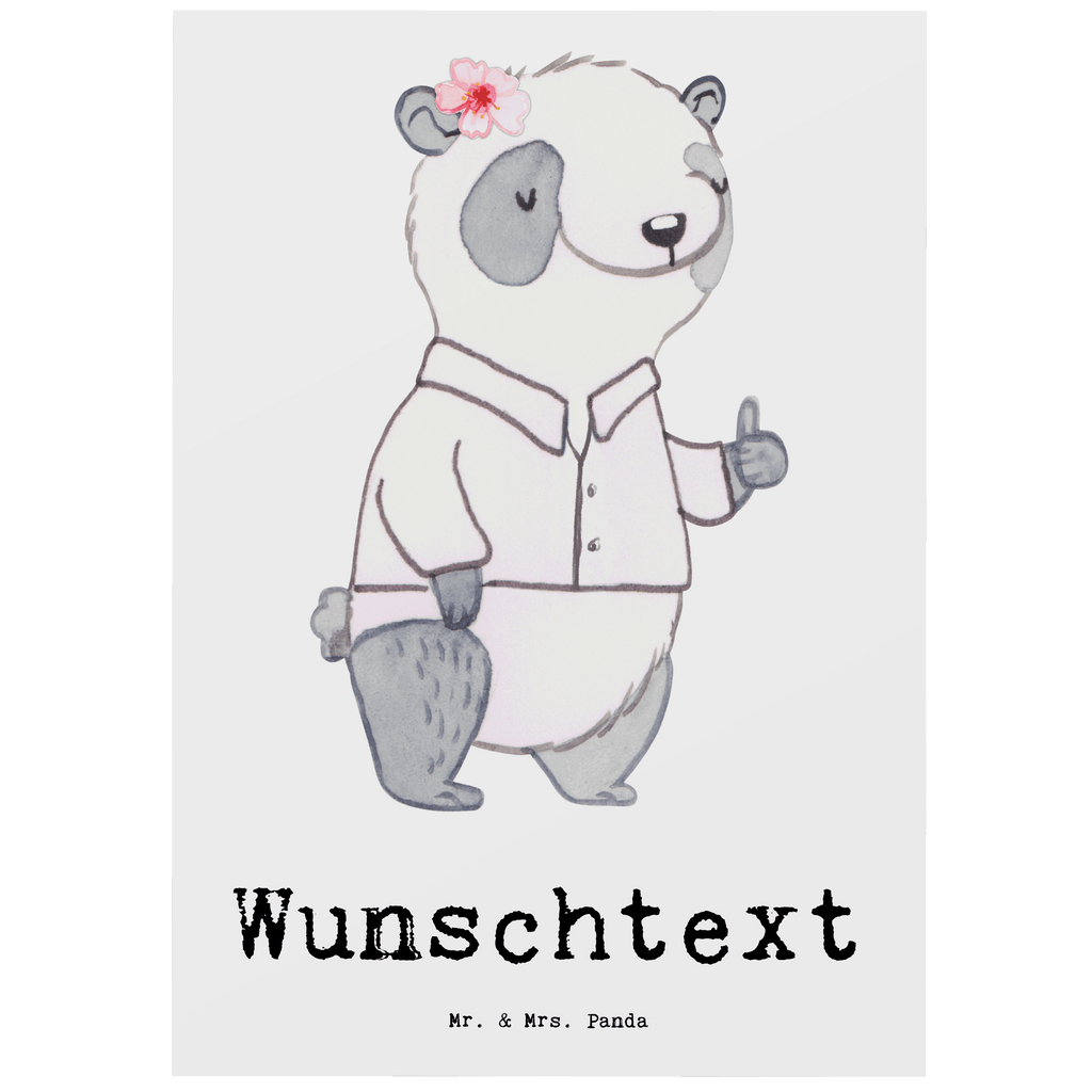 Personalisierte Postkarte Panda Beste Teamleiterin Postkarte mit Namen, Postkarte bedrucken, Postkarte mit Wunschtext, Postkarte personalisierbar, Geschenkkarte mit Namen, Grußkarte mit Namen, Karte mit Namen, Einladung mit Namen, Ansichtskarte mit Namen, Geschenkkarte mit Wunschtext, Grußkarte mit Wunschtext, Karte mit Wunschtext, Einladung mit Wunschtext, Ansichtskarte mit Wunschtext, für, Dankeschön, Geschenk, Schenken, Geburtstag, Geburtstagsgeschenk, Geschenkidee, Danke, Bedanken, Mitbringsel, Freude machen, Geschenktipp, Teamleiterin, Seminarleiterin, Gruppenleiterin, Leiterin, Kollegin, Chefin, Vorgesetzte, Abschied, Abschiedsgeschenk, Ruhestand