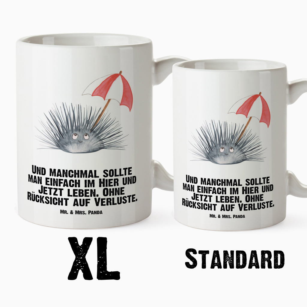 XL Tasse Seeigel XL Tasse, Große Tasse, Grosse Kaffeetasse, XL Becher, XL Teetasse, spülmaschinenfest, Jumbo Tasse, Groß, Meerestiere, Meer, Urlaub, Seeigel, Achtsamkeit, Selbstakzeptanz, Selbstliebe, Hier und Jetzt, Leben, Lebe