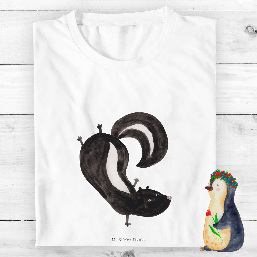 Organic Kinder T-Shirt Stinktier Handstand Kinder T-Shirt, Kinder T-Shirt Mädchen, Kinder T-Shirt Jungen, Stinktier, Skunk, Wildtier, Raubtier, Stinker, Stinki, Spielplatz, verpielt, Kind